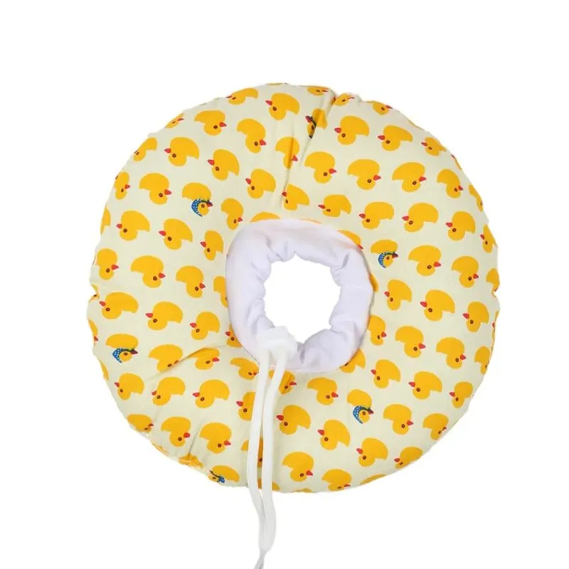 Cozy Paws Soft Pet Recovery Collar-Yellow Duck - Small