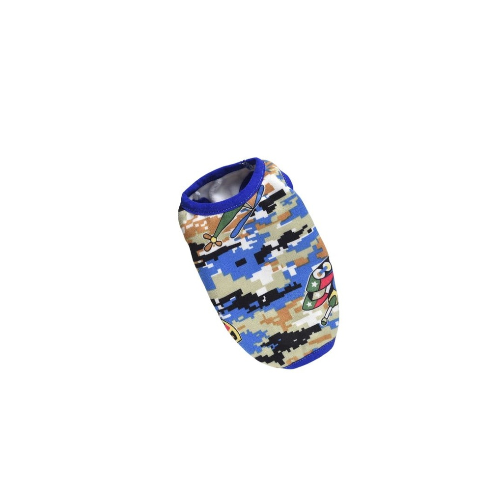 Hong Pet Cartoon Printed Cotton Cloth For Pets-2Large - Dark Blue