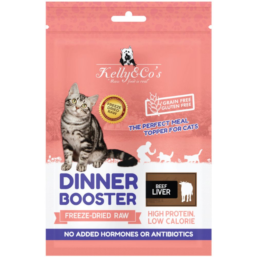 Kelly & Co’s Freeze Dried Dinner Booster For Cat Beef Liver Topper -50g