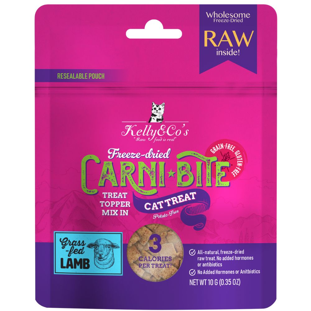 Kelly & Co’s Freeze Dried Carni Bite Topper Mix In Lamb For Cat Treat - 10g