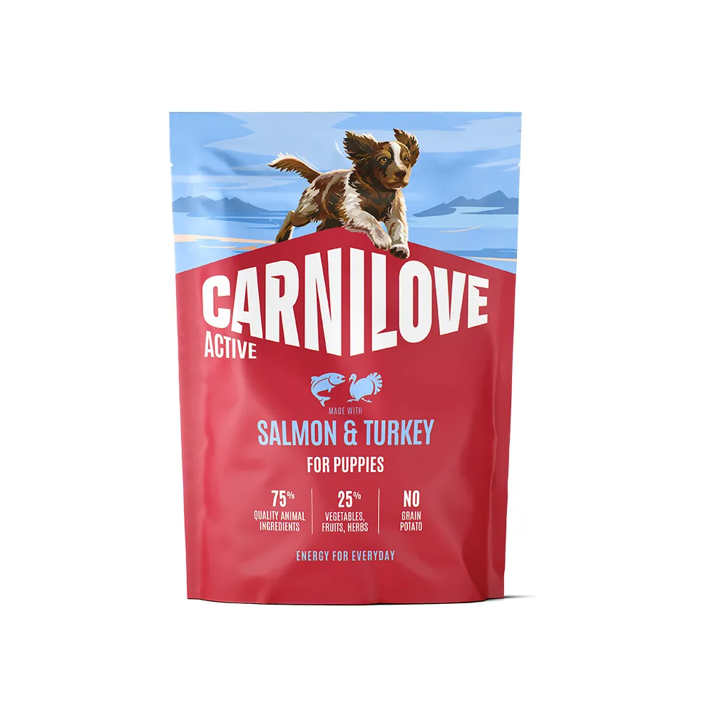 Carnilove Active Salmon & Turkey For Puppies Dry Dog Food 1.5kg