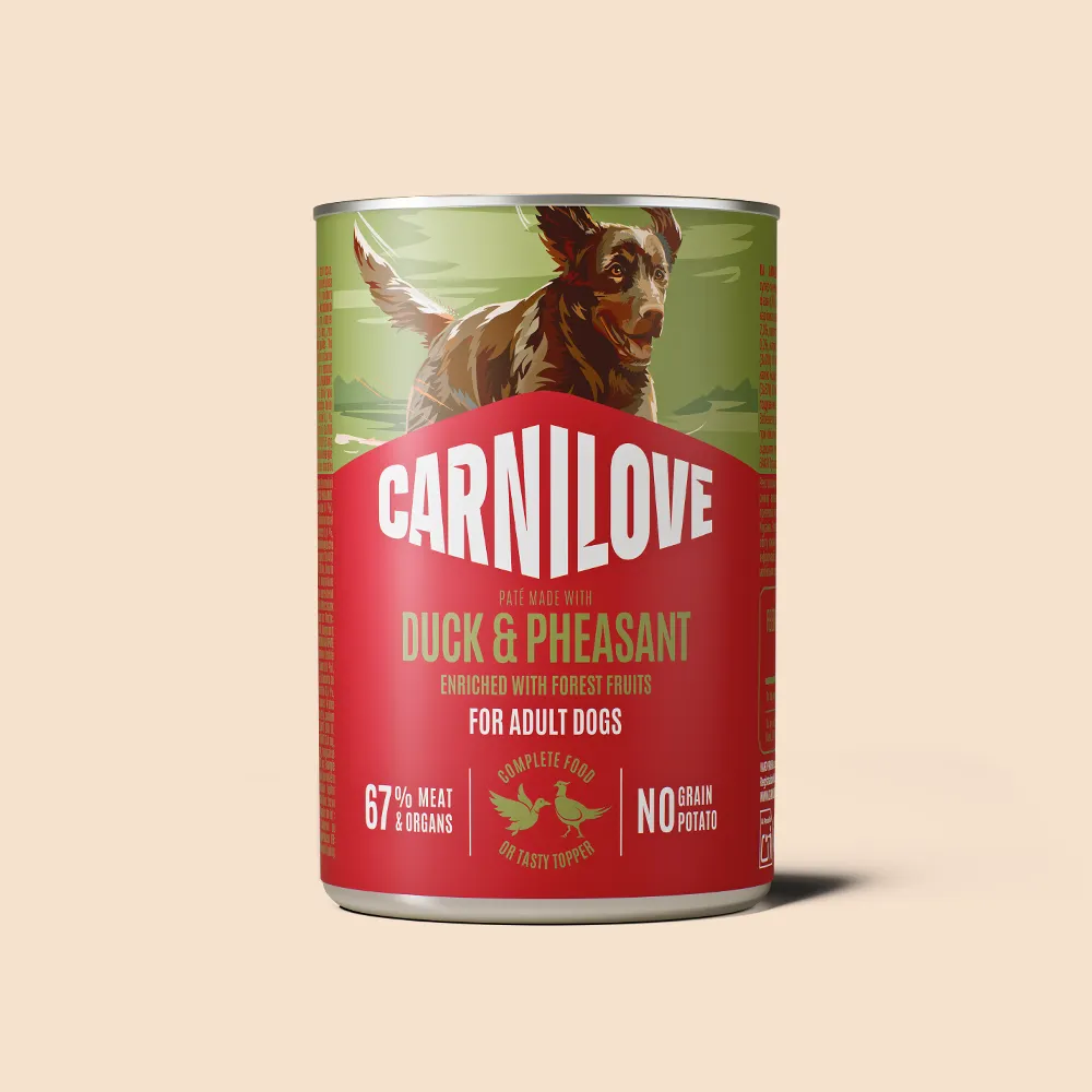 Carnilove Duck & Pheasant Pate Can Wet Dog Food 400g