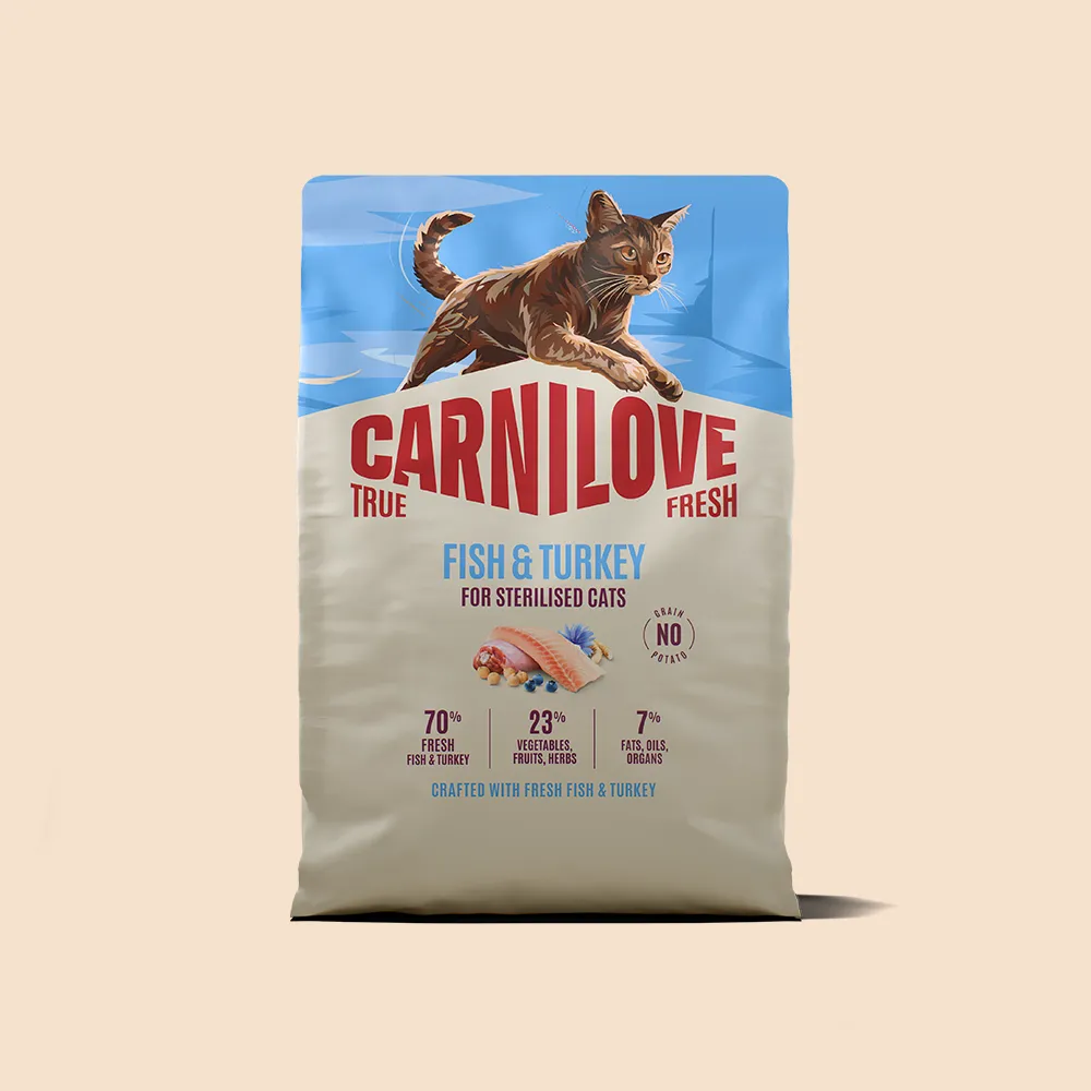 Carnilove True Fresh Fish & Turkey for Sterilised Adult All Breeds Dry Cat Food 2kg