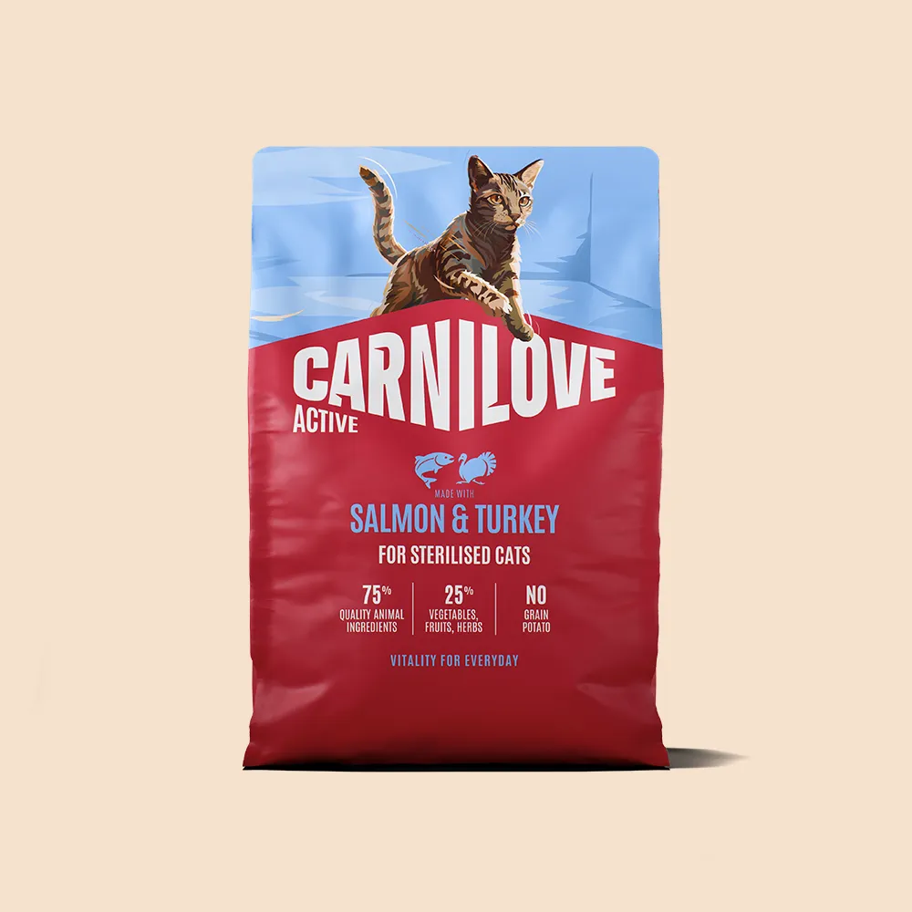 Carnilove Active Salmon & Turkey for Sterilised Adult All Breeds Dry Cat Food 2kg
