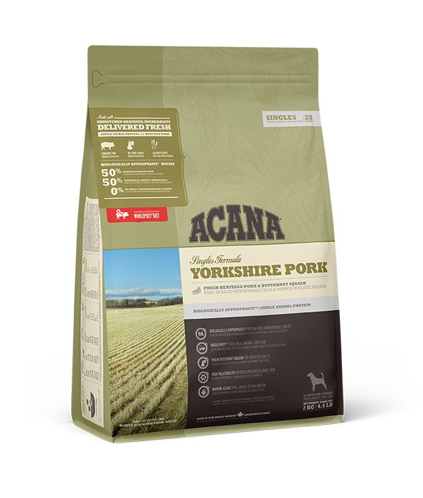 [102010-1] Acana Yorkshire Pork Dog Grain Free Dry Food 2kg