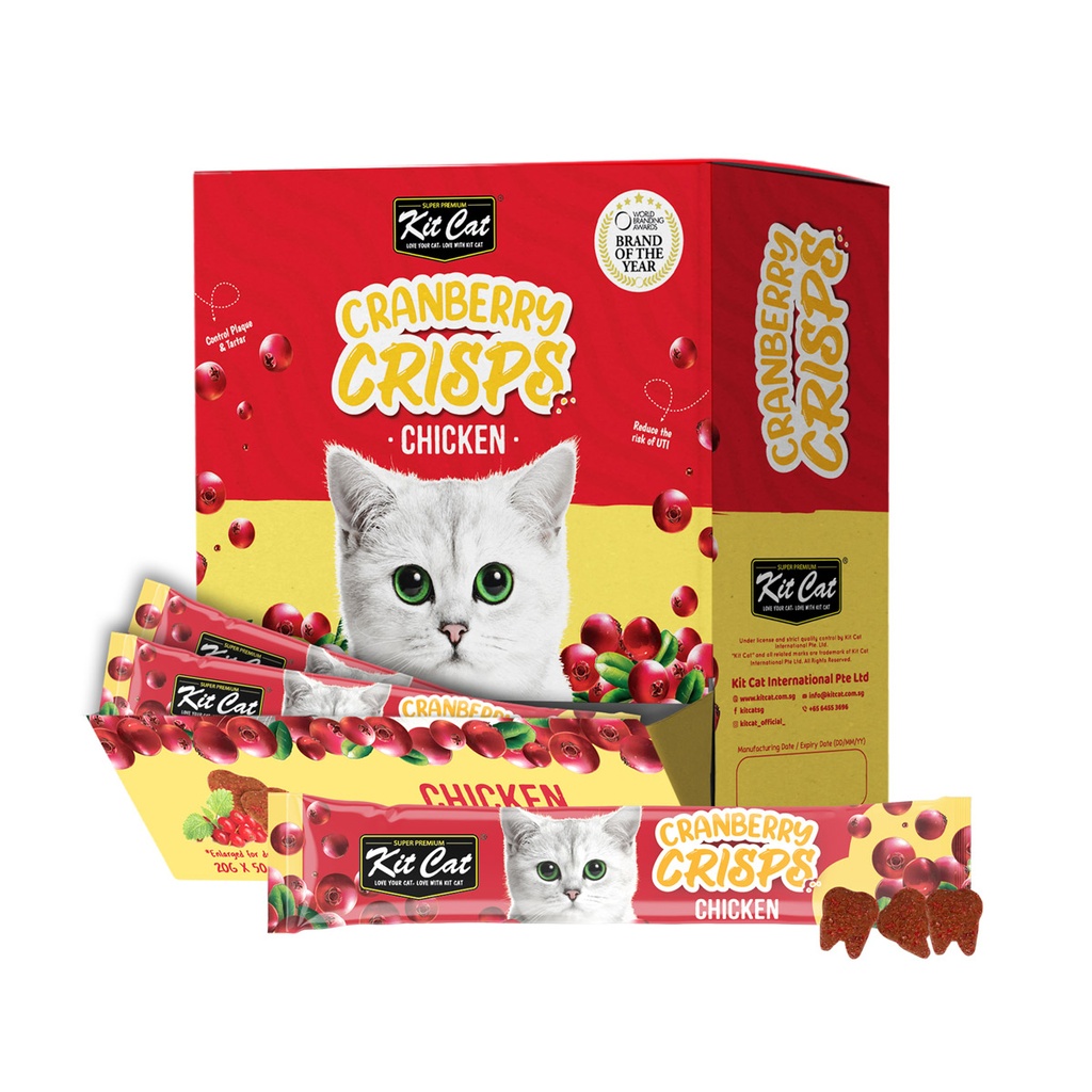 Kit Cat Cranberry Crisps Chicken Box 50 sachets
