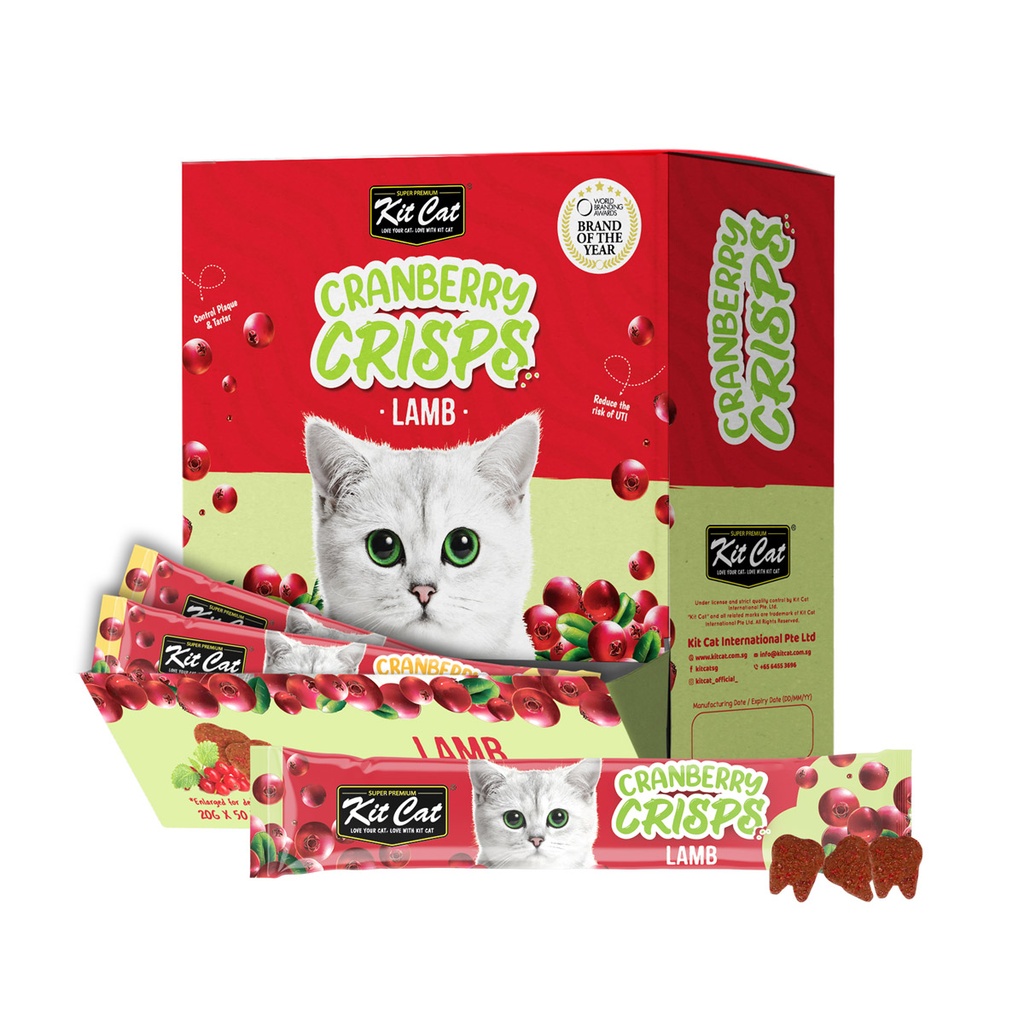Kit Cat Cranberry Crisps Lamb Box 50 sachets