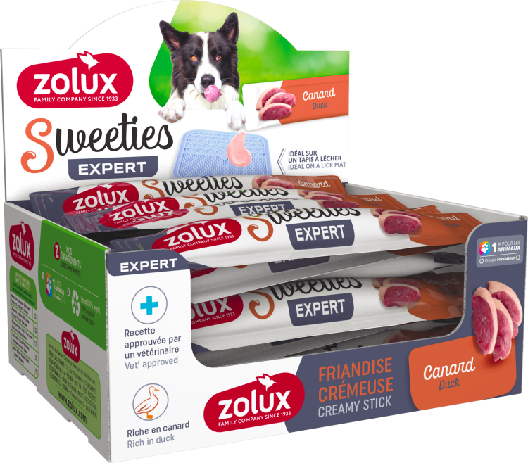Zolux Sweeties Creamy Stick For Dog Duck 48pcs x 14gm