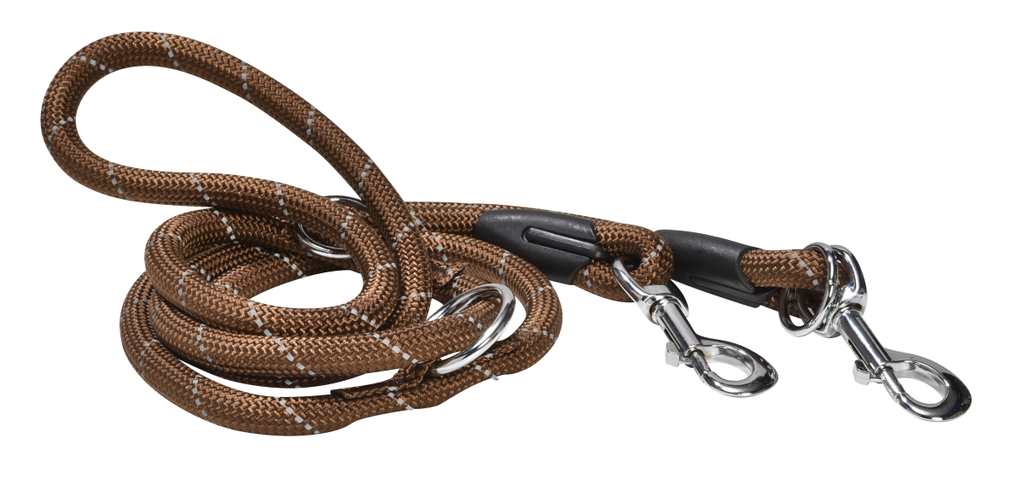 Bobby 3 Positions Walk Leash Brown 1.2 x 189 cm