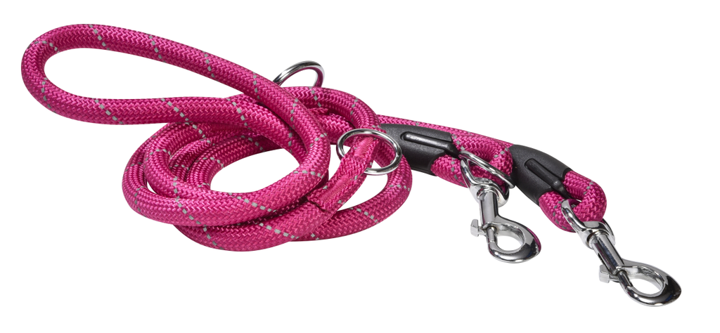 Bobby 3 Positions Walk Leash Fuchsia Pink 1.2 x 189 cm