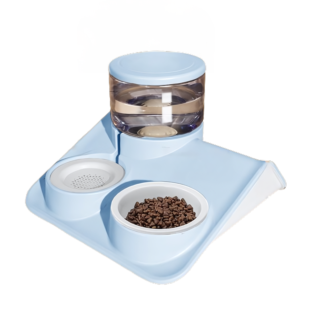 Pado Glossy Food & Water Dispenser Blue  1800ml