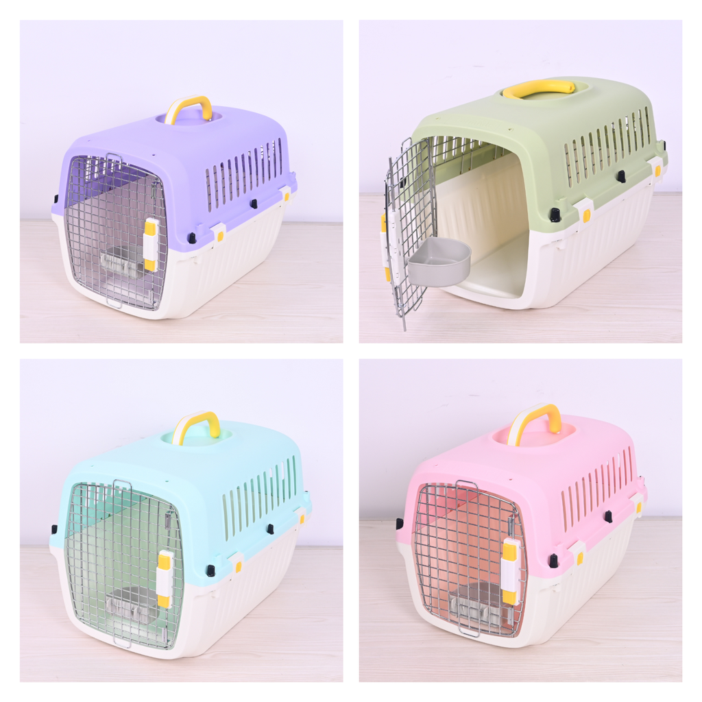 Pet Mode Plastic Carrier 60x40x42cm Assorted Colors