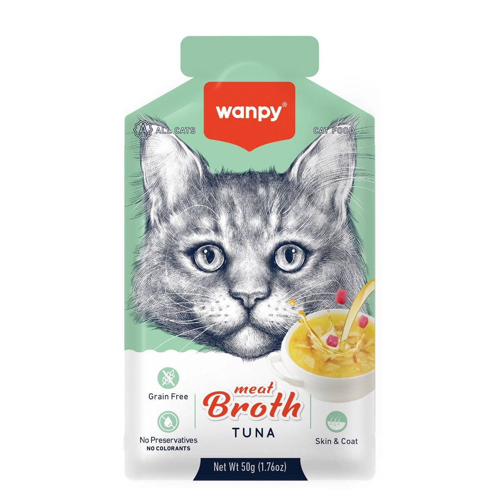 Wanpy Meat Broth Tuna for Cats 50gm
