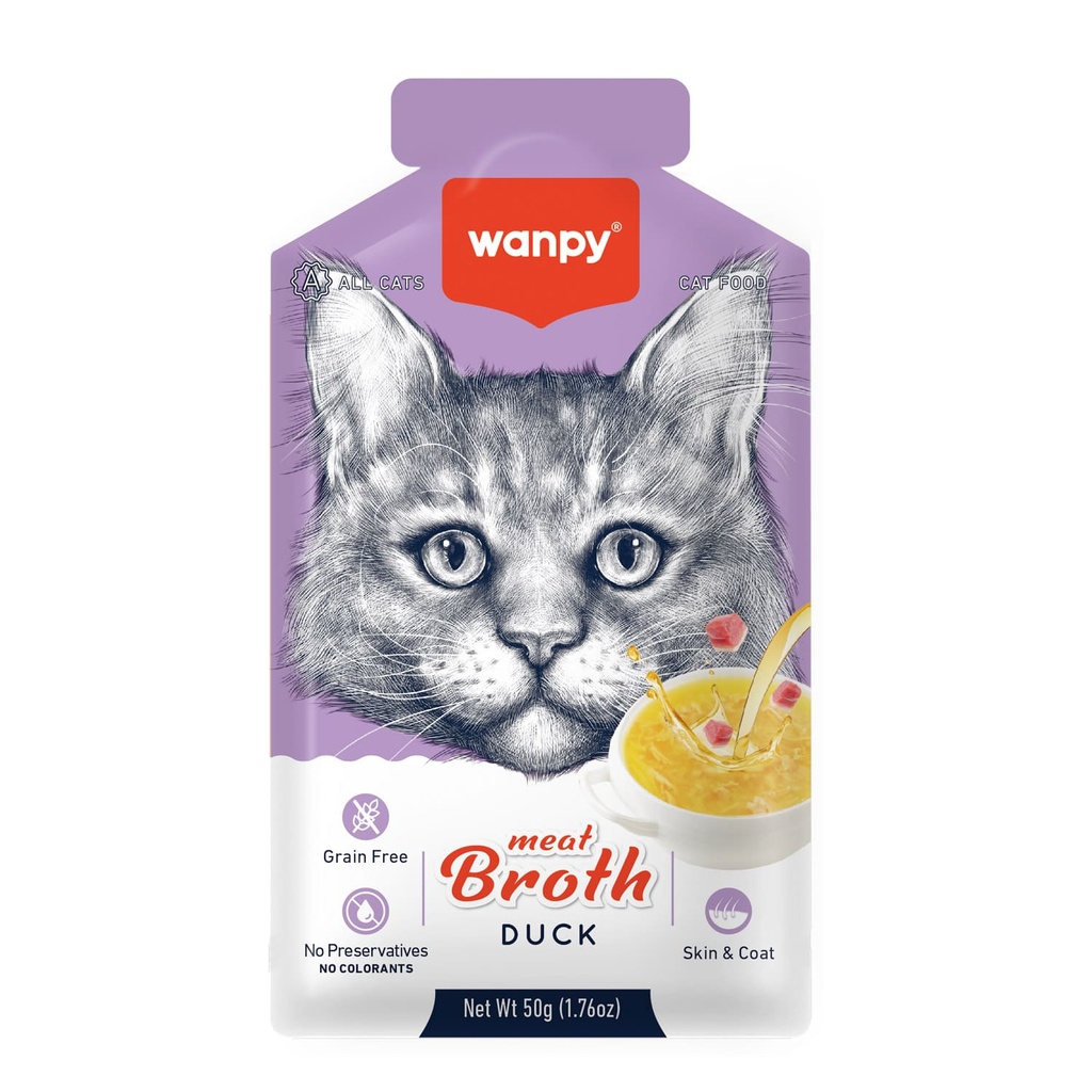 Wanpy Meat Broth Duck for Cats 50gm