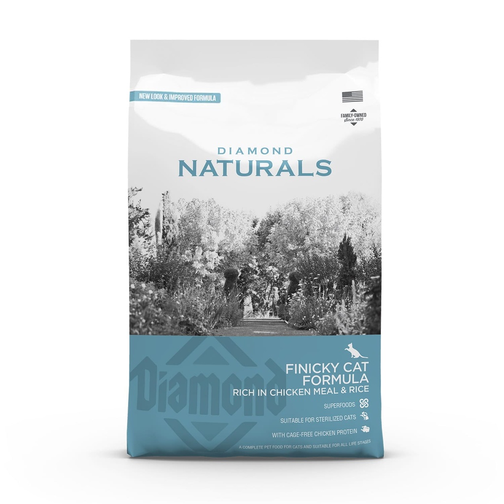 Diamond Naturals Finicky Cat Formula Rich in Chicken Meal & Rice 1kg