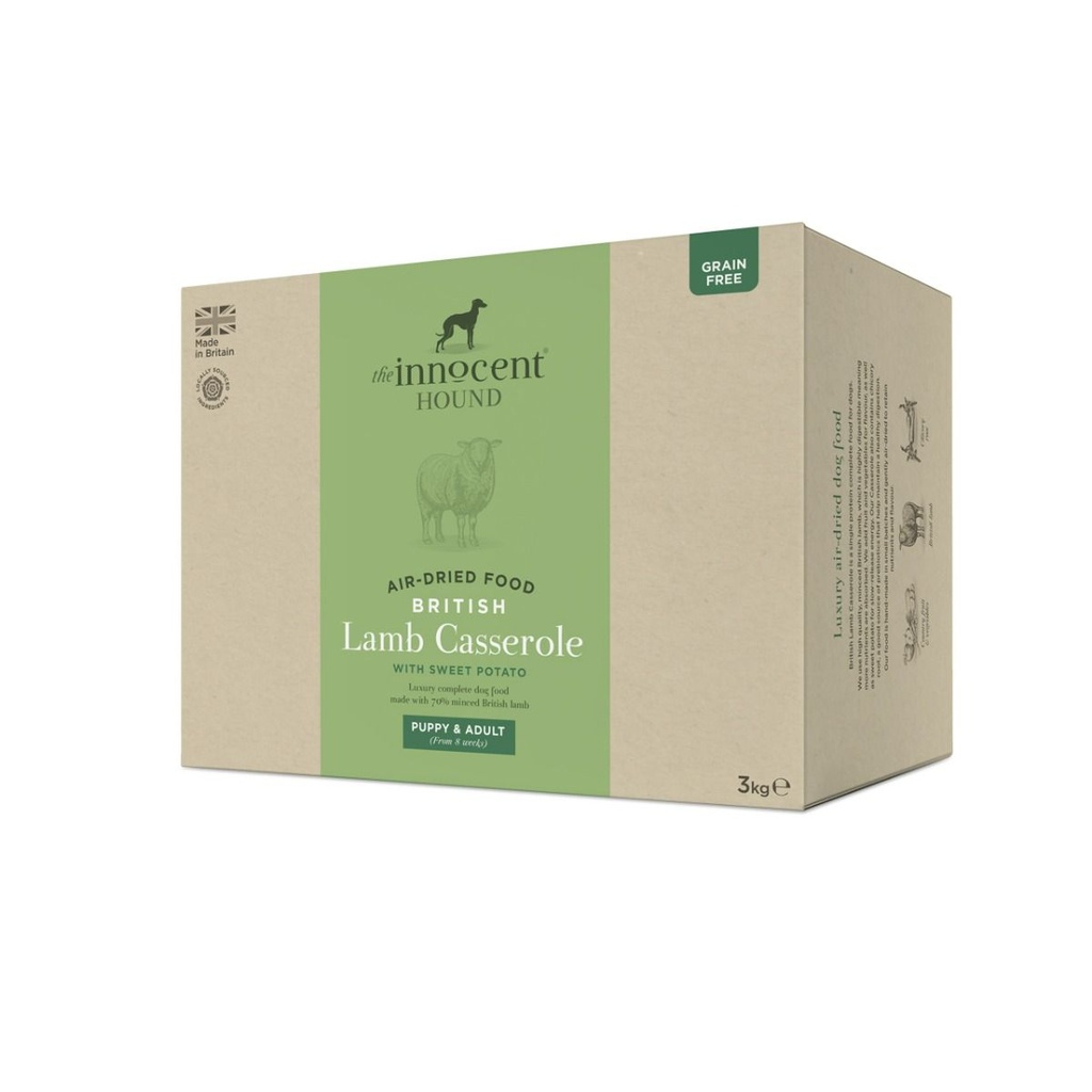 The Innocent Hound Air-Dried British Lamb Casserole Dry Dog Food 1.5kg
