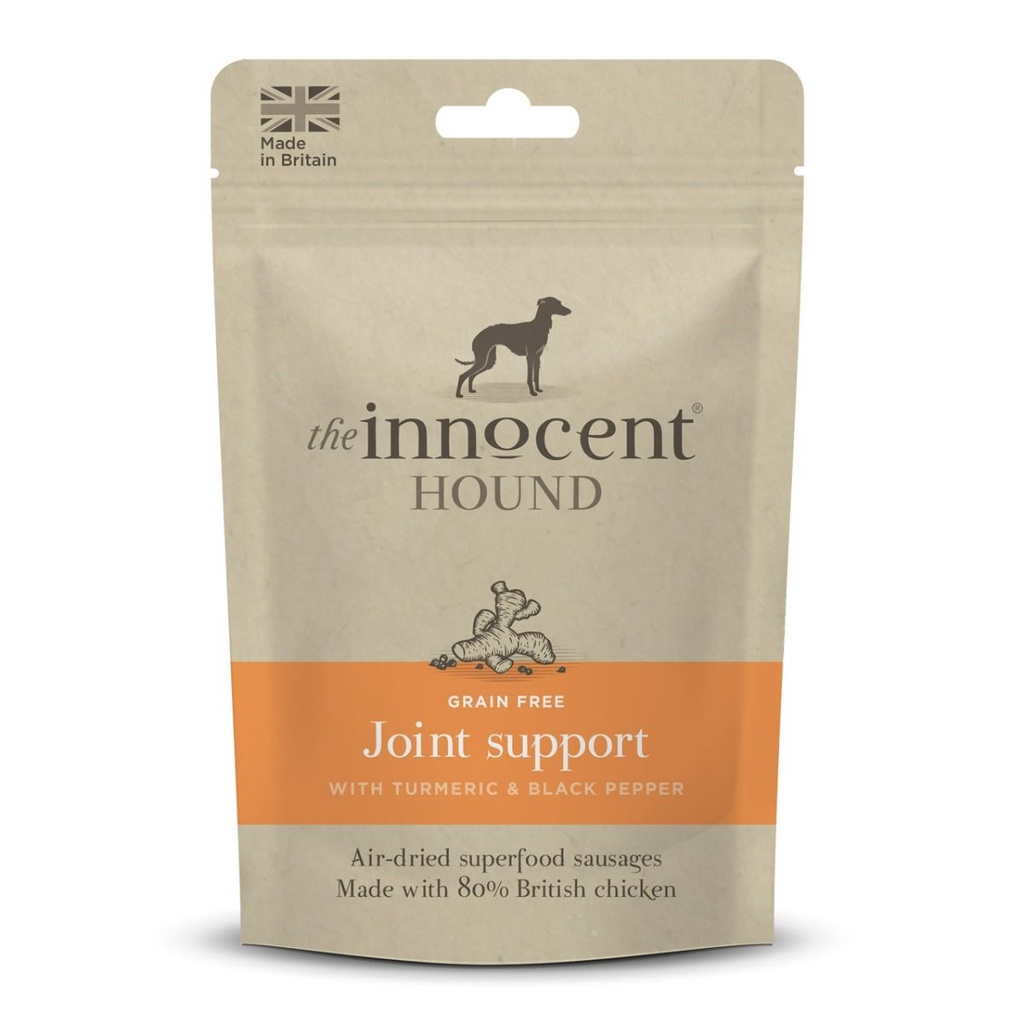The Innocent Hound Joint Support British Chicken Turmeric & Pepper Dog Sausages 10pcs 