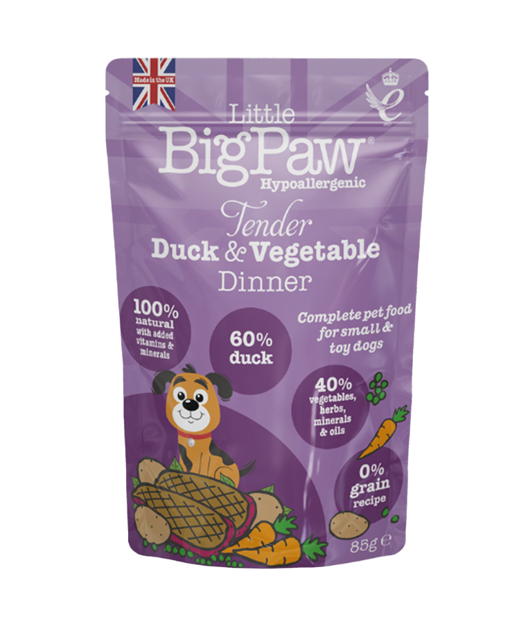 Little BigPaw Tender Duck & Vegetable Dinner Wet Dog Food 150g 