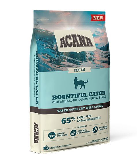 Acana Bountiful Catch Wild Caught Salmon Herring & Hake Adult Dry Cat Food 1.8 kg 
