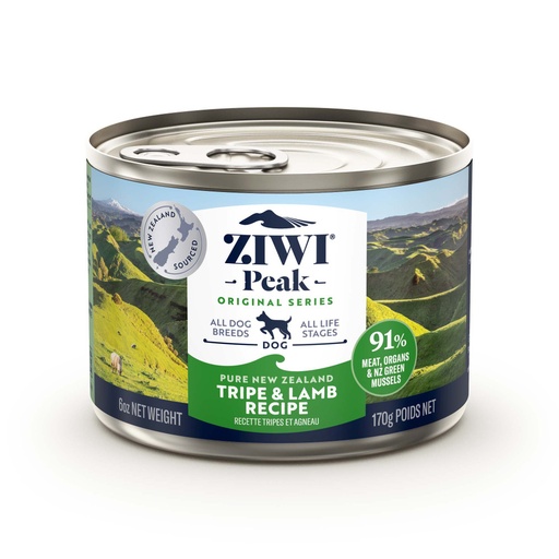 [6594269-170G] ZIWI Peak Tripe & Lamb Recipe Wet Dog Food 170gm