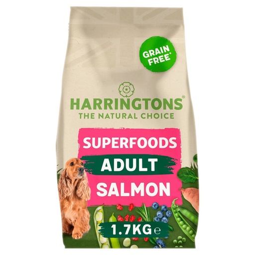 [HARRGFSS-1.7KG] Harringtons Superfoods Salmon with Vegetables Adult Dry Dog Food-1.7kg