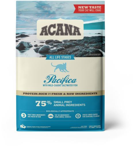 [101825-1] Acana Pacifica All Life Stages Dry Cat Food 4.5kg