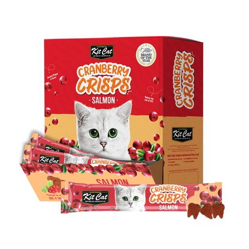 [7977-50x] Kit Cat Cranberry Crisps Salmon Box 50 sachets