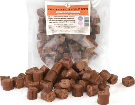 [JR0BCS250] JR Pet Products British Sliced Chicken Sausage 250g