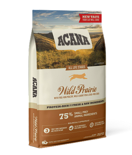 [F2F20002-4.5kg] Acana Wild Prairie Free-Run Poultry Wild-Caught Fish All Life Stages Dry Cat Food  4.5kg
